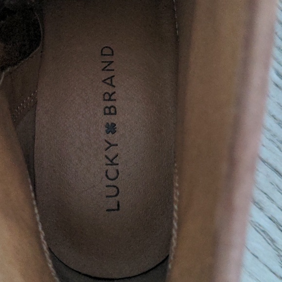 Lucky Brand leather laced booties size 9 1/2 - Picture 5 of 5